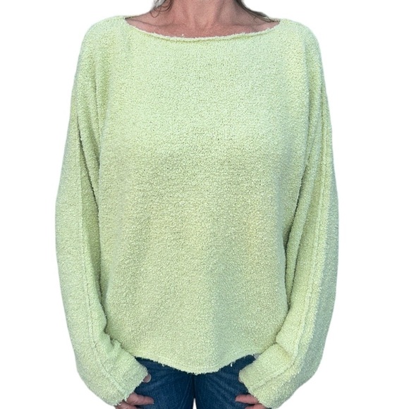 J. Jill Slouchy Sweater Dolman Sleeve Lime Green XL - Picture 3 of 7